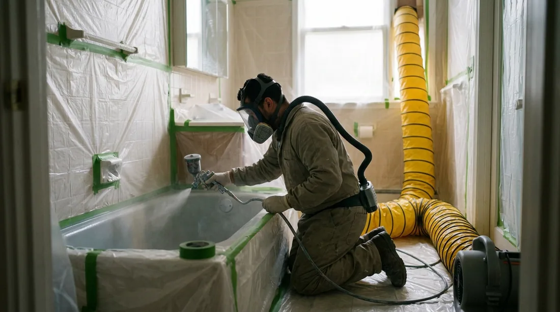 The coatings and stripping agents give off strong fumes — Rockford, IL